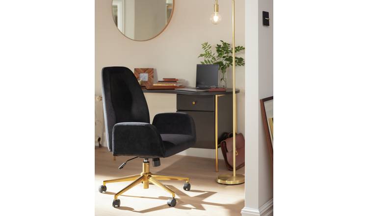 Vivian velvet office online chair