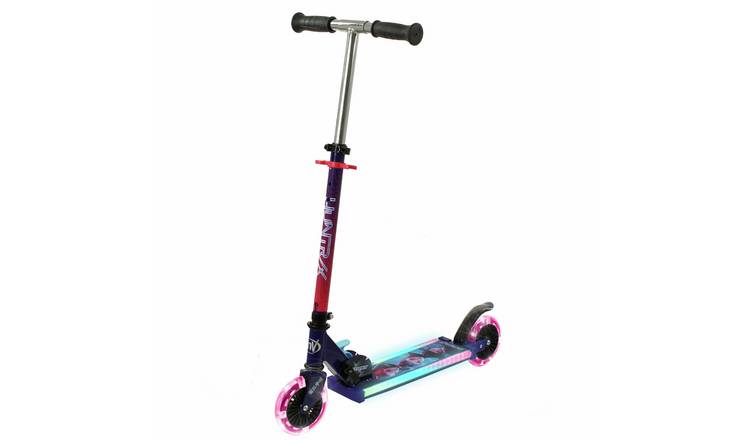KPop Demon Hunters Lazerlite Folding Inline 2 Wheel Scooter - Pink