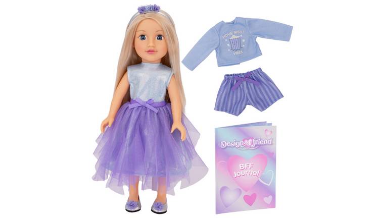 DesignAfriend Little Sister Doll 14 Inch Fashion Doll Bumper Set
