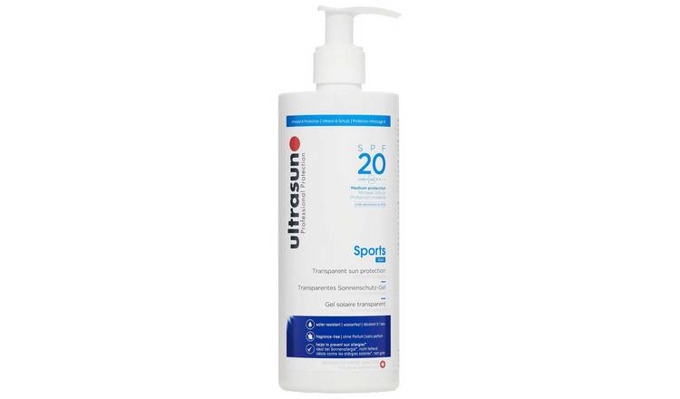Ultrasun Sports Gel SPF20 Sunscreen 400ml