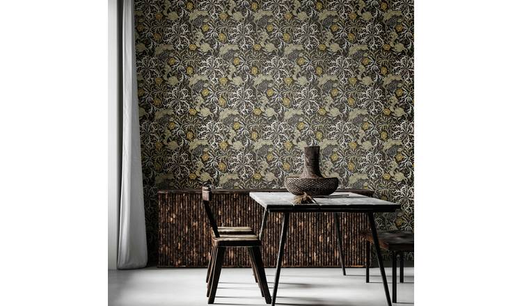 Hoopla Walls Eden Seaweed Garden Slate Wallpaper