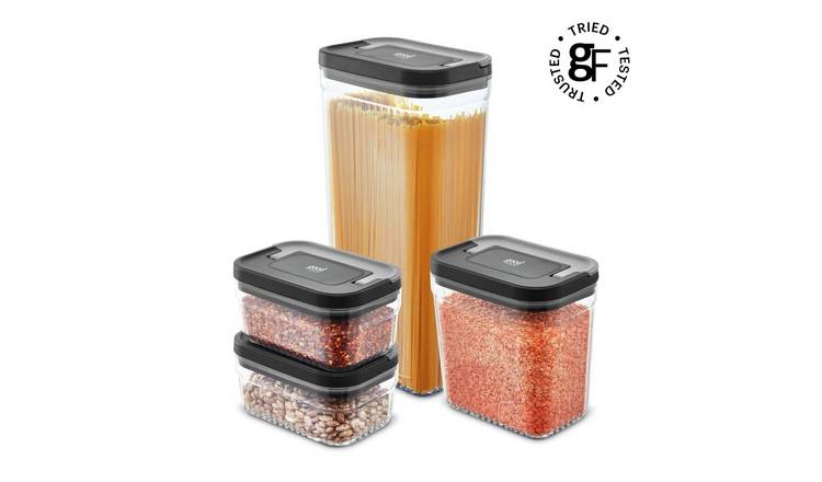 Good Food Plastic 4 Piece Airtight Food Storage Set