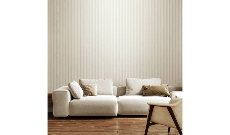 Hoopla Walls Elegance Chalk Stripe Linen Wallpaper