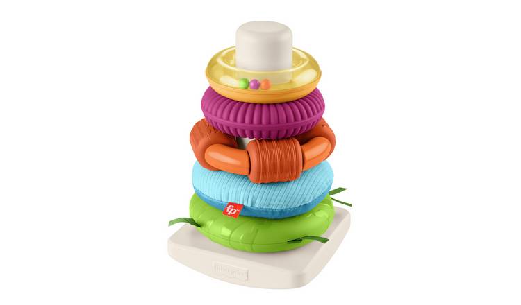 Fisher-Price Sensory Rock-A-Stack Roly-Poly Stacking Toy 