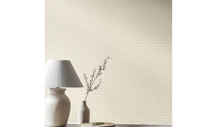 Hoopla Walls Purity Mini Leaf Linen Wallpaper