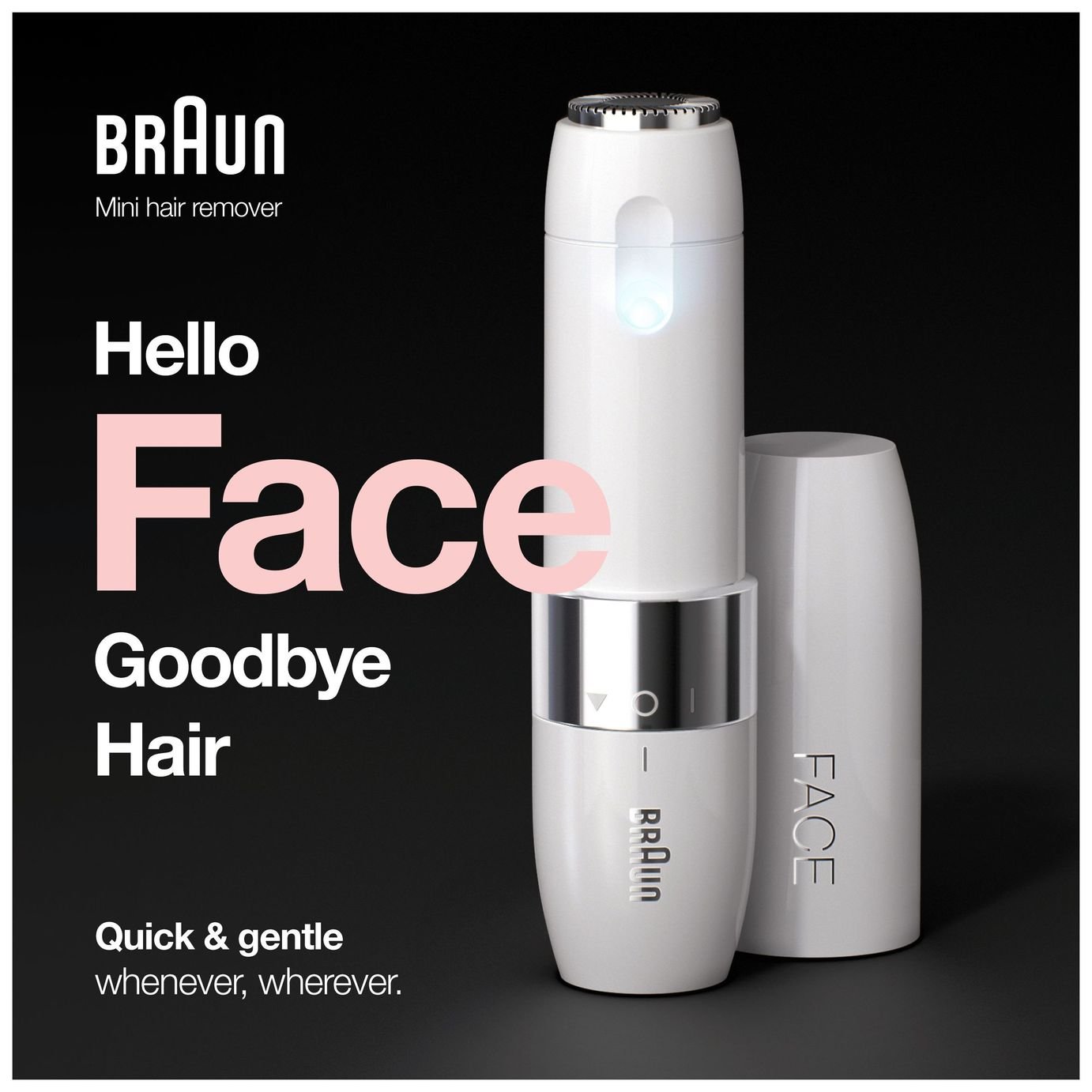 Braun FS1000 Face Dry Cordless Mini Hair Remover