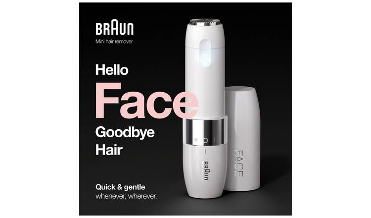 Braun Face Mini Hair Remover or Body Mini Trimmer in White