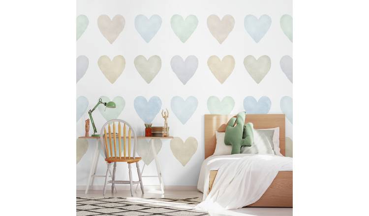 Origin Murals Colour My Heart Duckegg Wall Mural