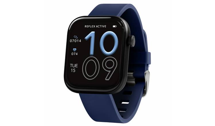 Reflex Active Spectra Navy Silicone Strap Smart Watch