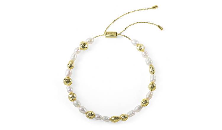 Radley 18ct Gold Plated Cluster Pearl Friendship Bracelet