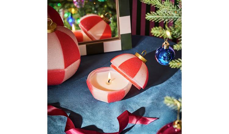 Argos Home Christmas Bauble Small Candle - Christmas Cookie
