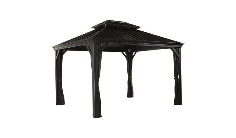 Sojag Messina 3m x 3.7m Garden Gazebo - Grey