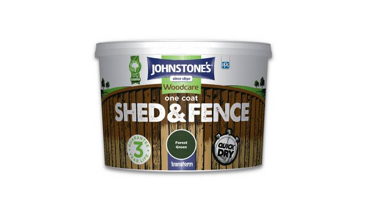 Johnstone's One Coat Shed & Fence - Forest Green 