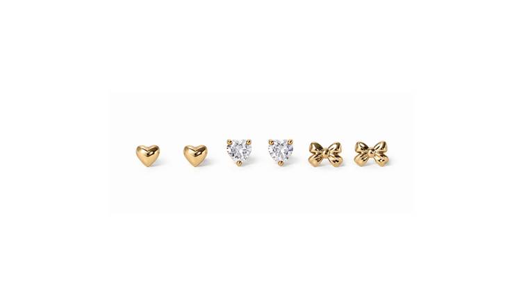 Liars & Lovers Gold Tone Stud Earrings Gift Set