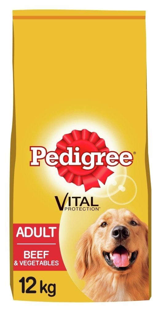 Pedigree Complete Adult Dry Dog Food Beef and Veg 12kg