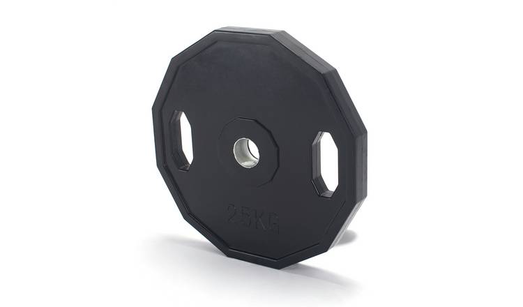 Pro Fitness 25kg Rubber Weights - x2