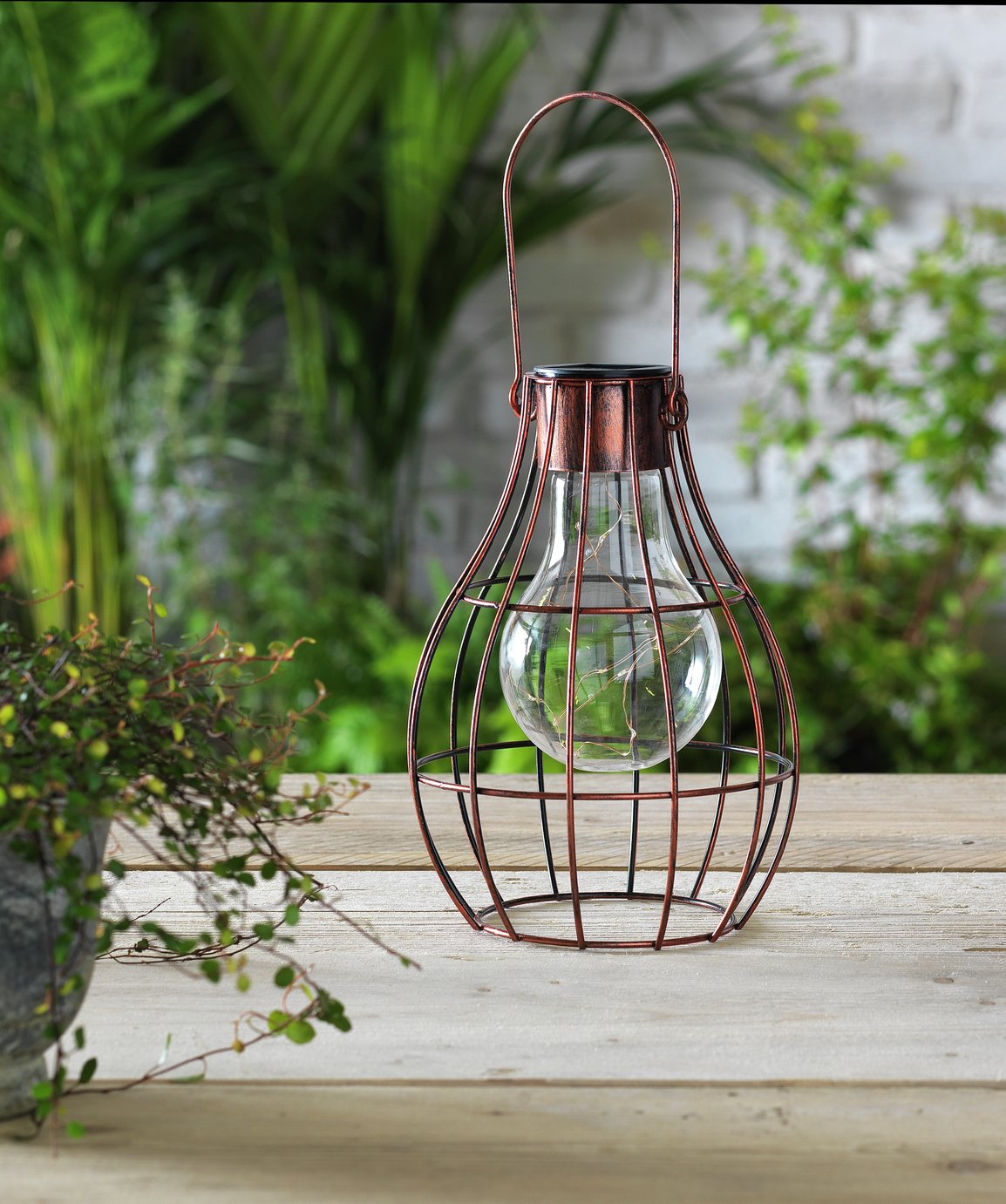 Argos Home Solar Caged Light Bulb Lantern review