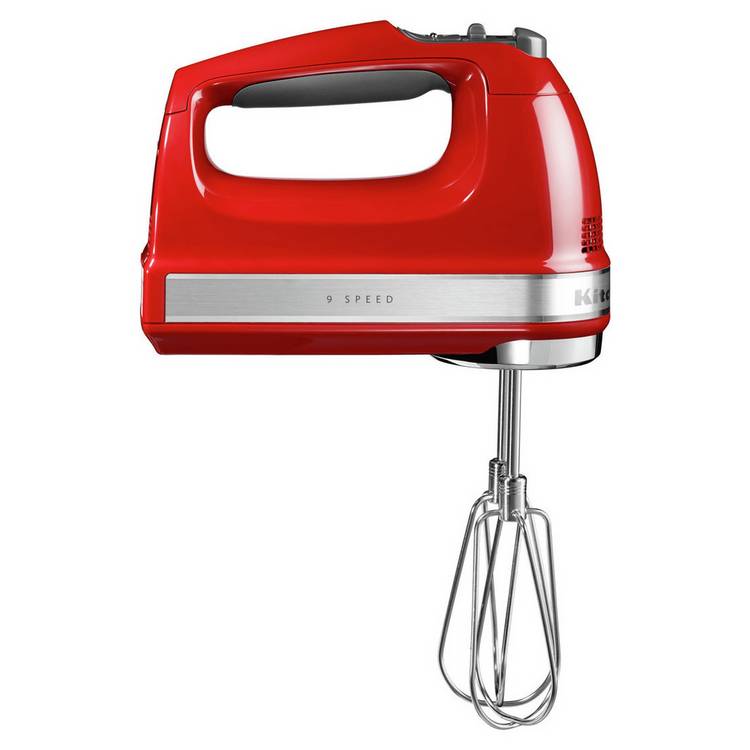 KitchenAid 5KHM9212BER Electric Hand Mixer - Empire Red 0