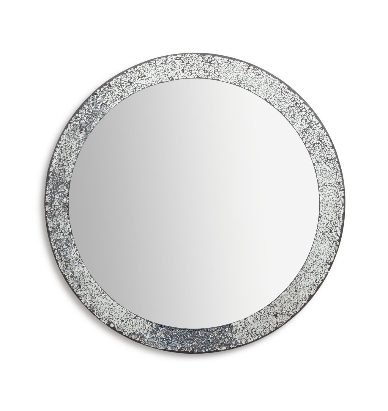 Argos Home India Round Crackle Mirror