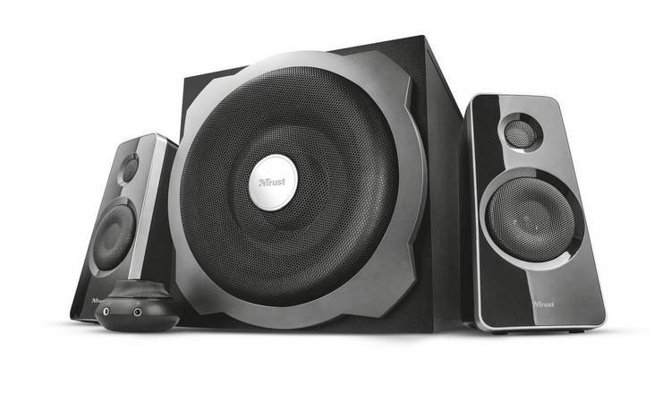 Wegrijden Kaal Anders Buy Trust Tytan 2.1 PC Speaker Set - Black | Laptop and PC speakers | Argos