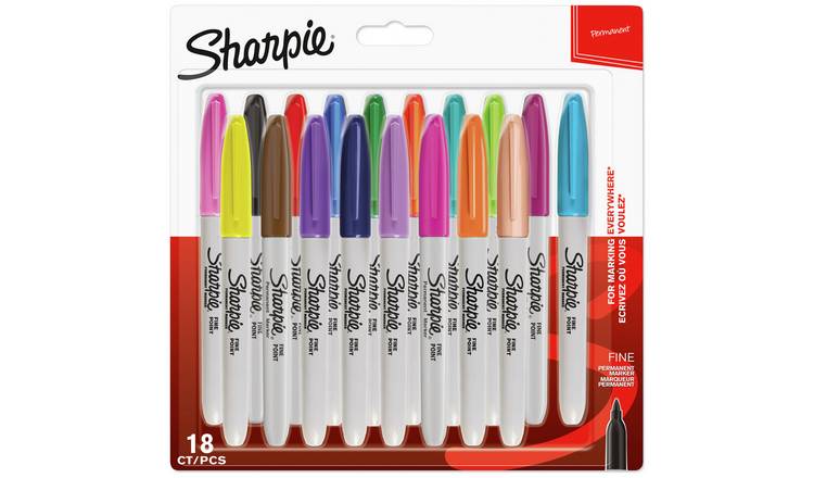 Buy Sharpie Fine Tip Permanent Markers 18 Pack Pen sets and stationery Argos