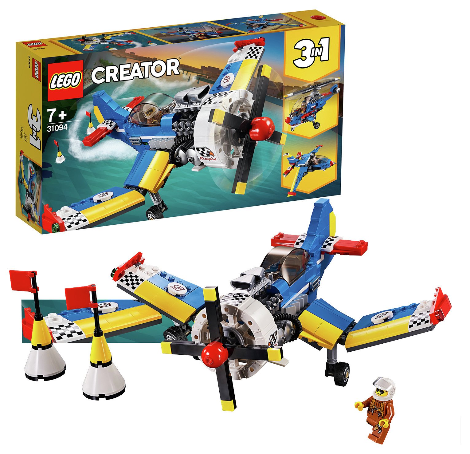 LEGO Creator Race Plane Toy Helicopter and Jet - 31094