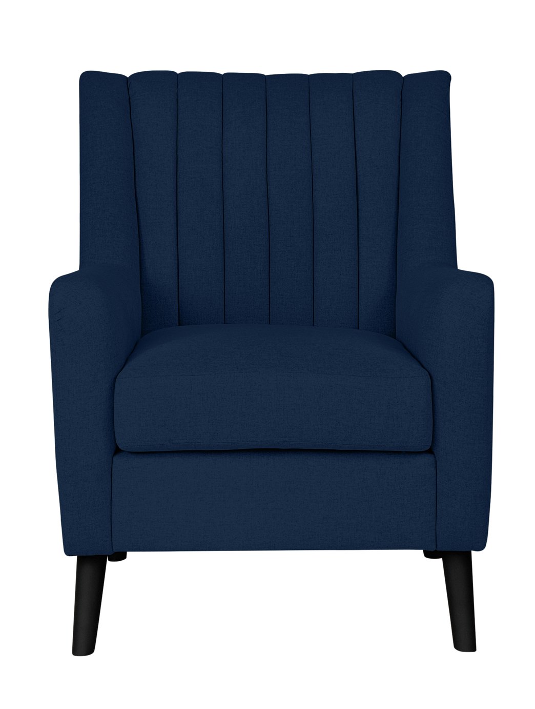 blue armchair