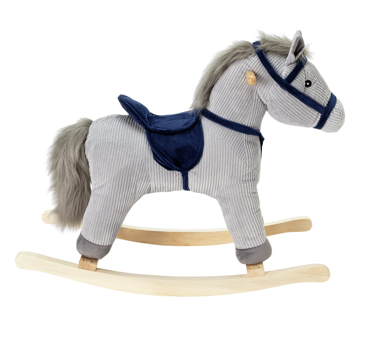 Chad Valley Grey and Blue Cord Rocking Horse Review