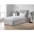 Crushed velvet deals divan bed argos