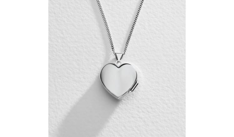 Argos silver deals locket necklace