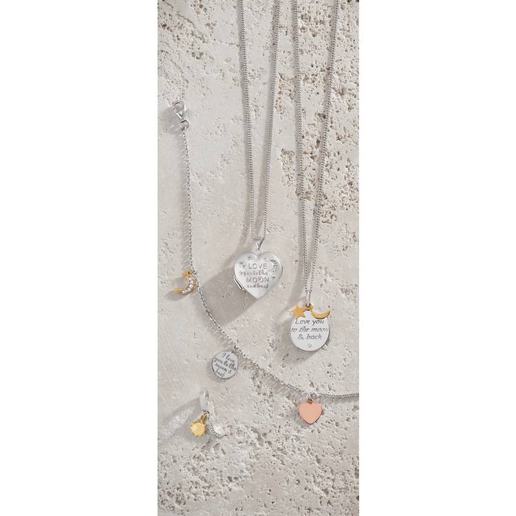 Moon & Back 'Love you to the Moon and Back' Heart Locket 0