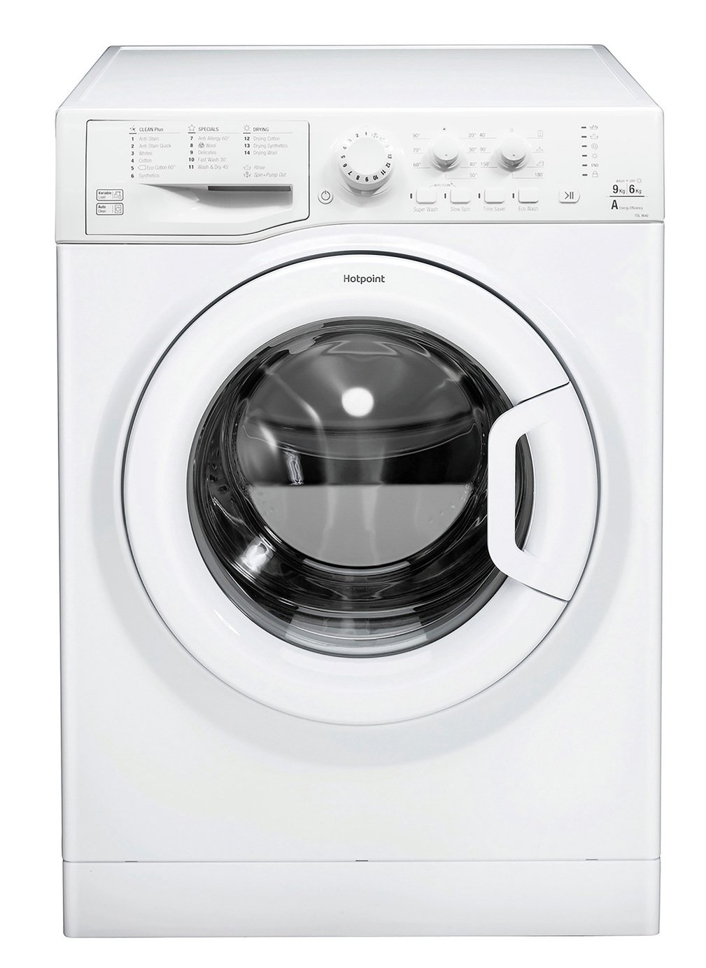 Hotpoint FDL9640PUK 9KG / 6KG 1400 Spin Washer Dryer - White