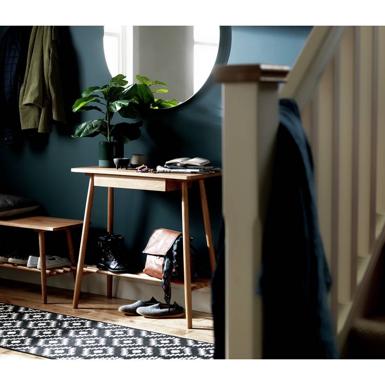 Habitat Swen 1 Drawer Console Table - Oak 0