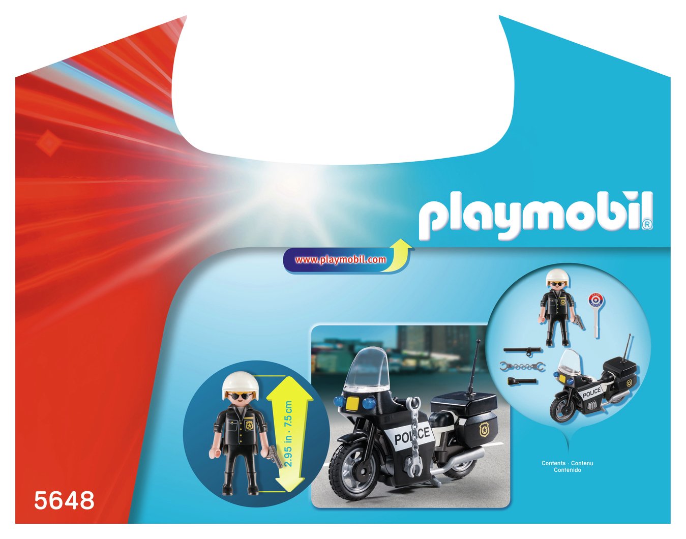 playmobil police carry case