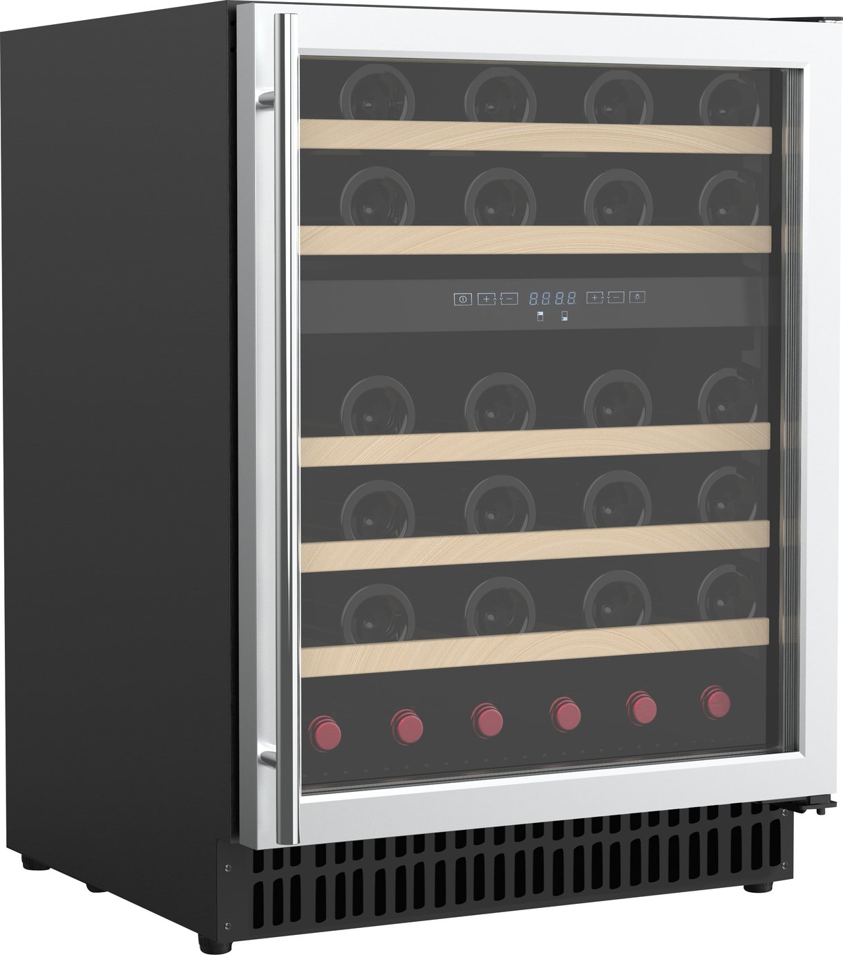 Bush WDZ46 46 Bottle Dual Zone Wine Cooler - S/Steel