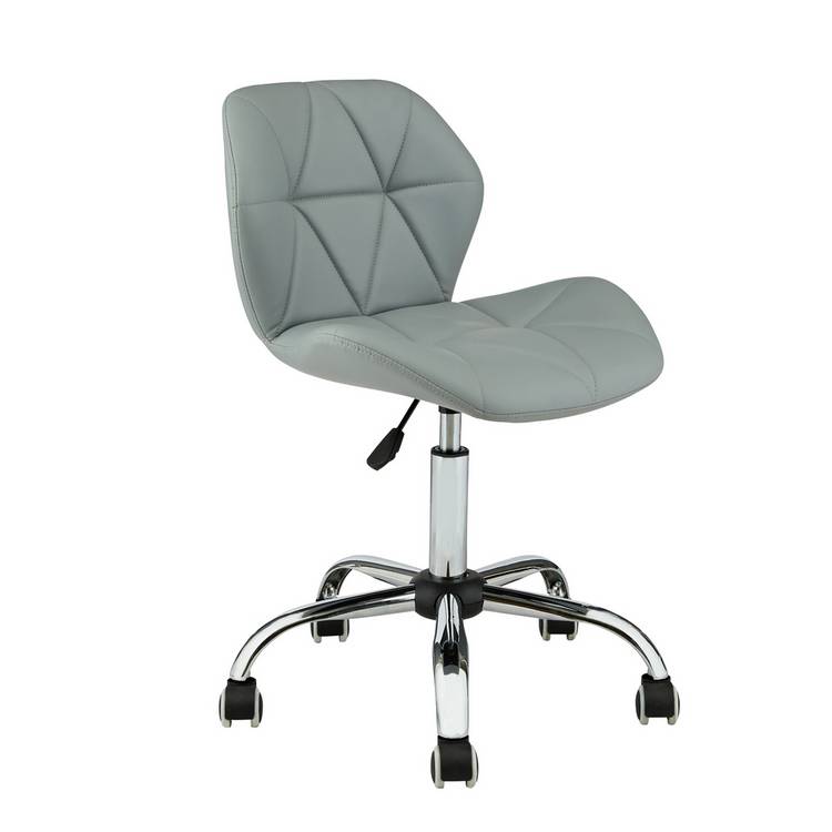 Argos Home Boutique Faux Leather Office Chair - Grey 0
