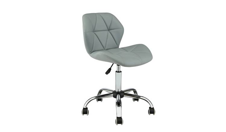 Argos Home Boutique Faux Leather Office Chair - Grey
