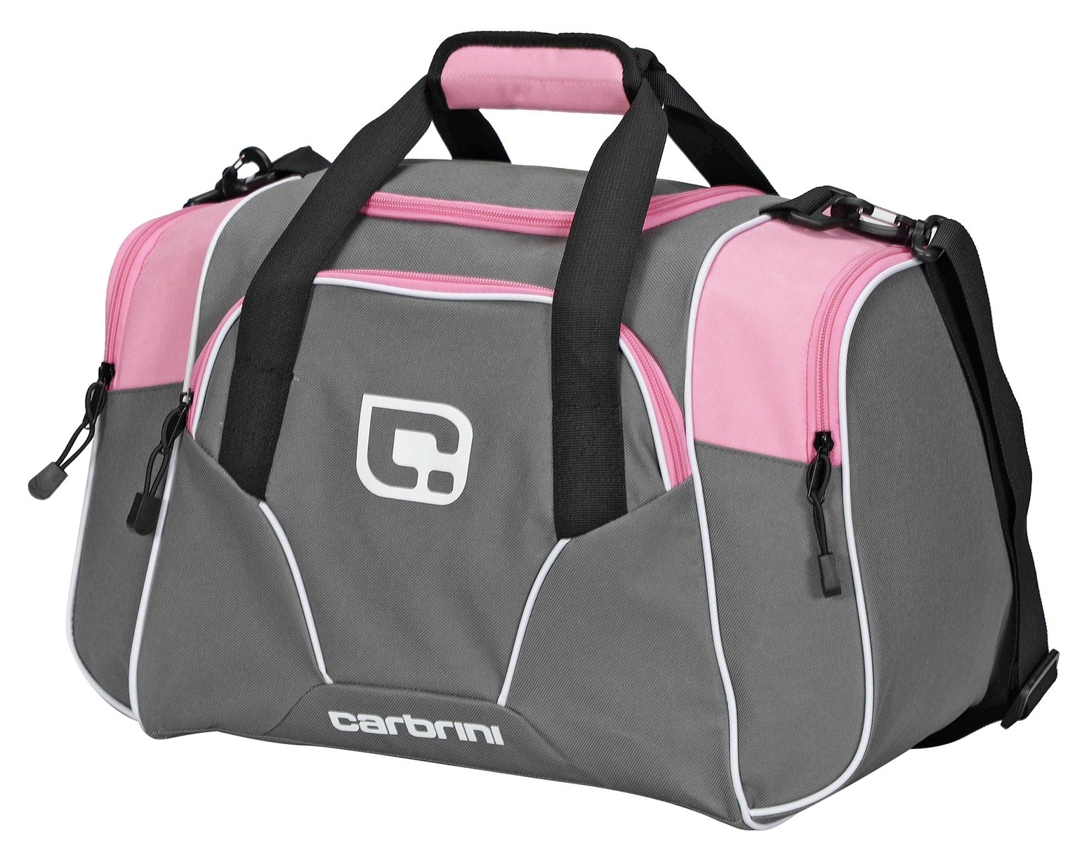 Carbrini No Doubt Small Grey and Pink Holdall