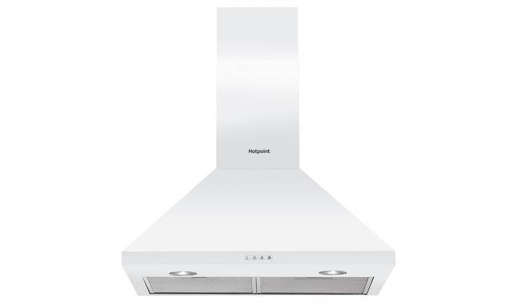Hotpoint PHPC6.5FLMX 60cm Cooker Hood - White