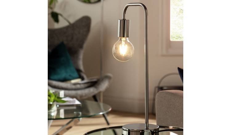 Chrome table store lamp argos