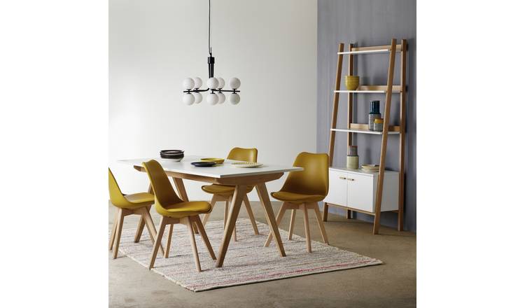 Yellow wood deals dining chairs