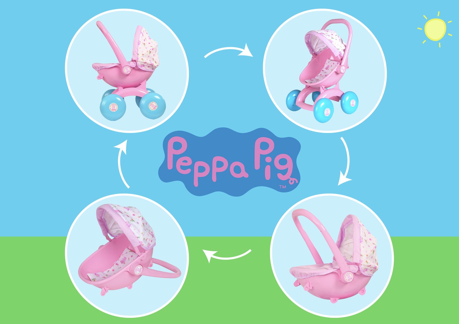 peppa pig pram set