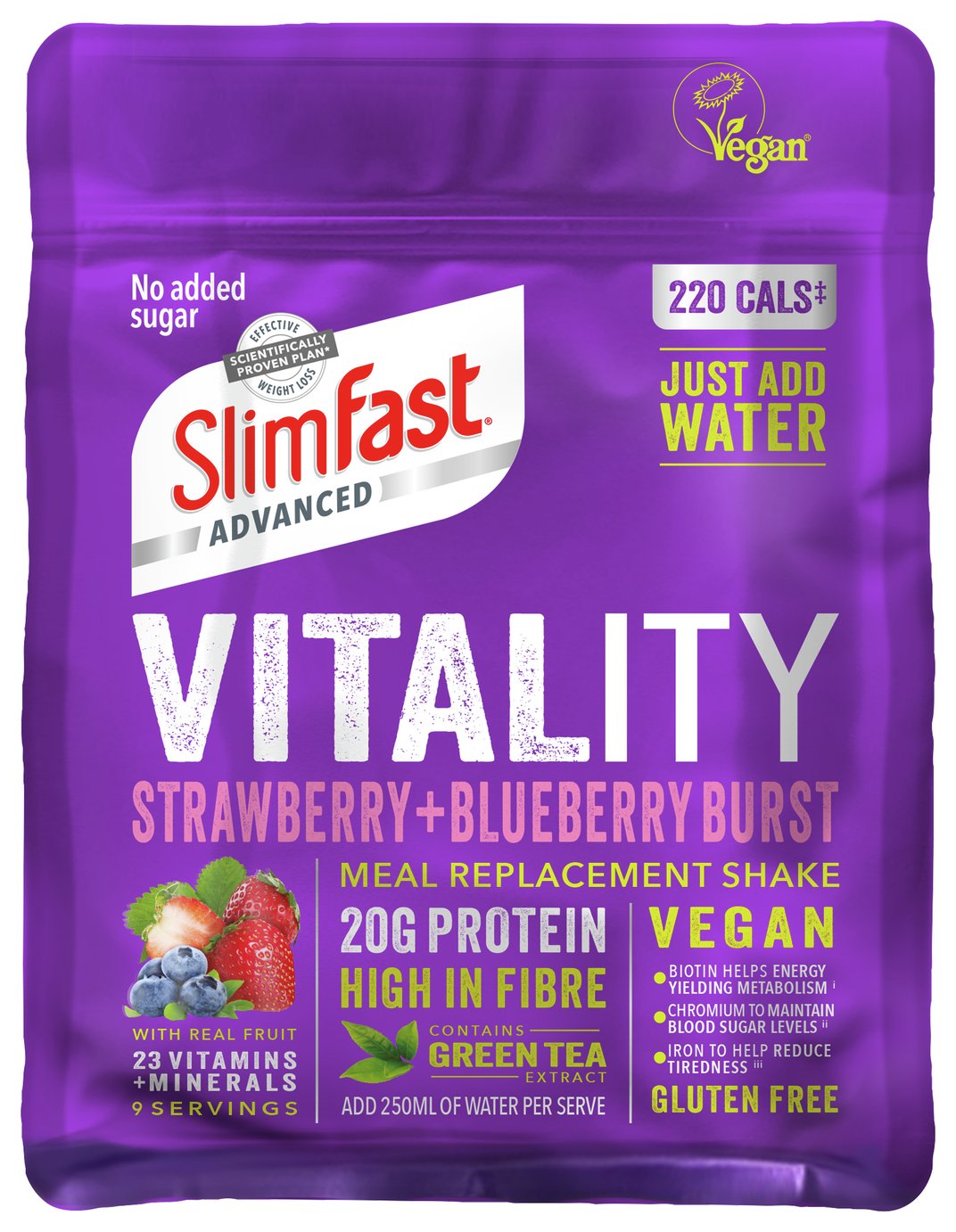 SlimFast Advanced Vitality Strawberry & Blueberry Shakes review