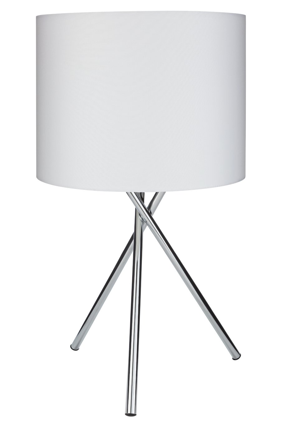 Argos Home Tripod Table Lamp Chrome White 8959744 Argos