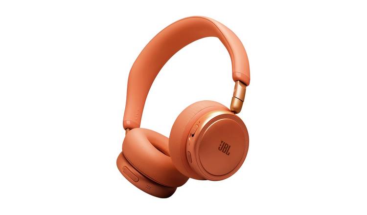 JBL Live 680NC On-Ear Wireless & Wired Noise Cancelling Headphones - Orange