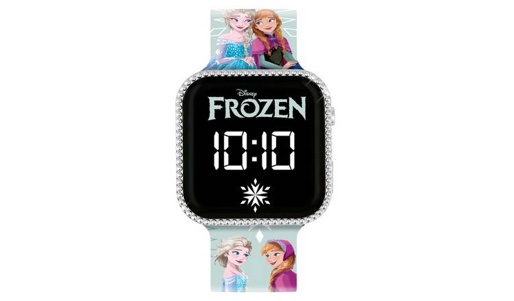 Disney Frozen Kids Studded Dial LED Silicon Strap Watch