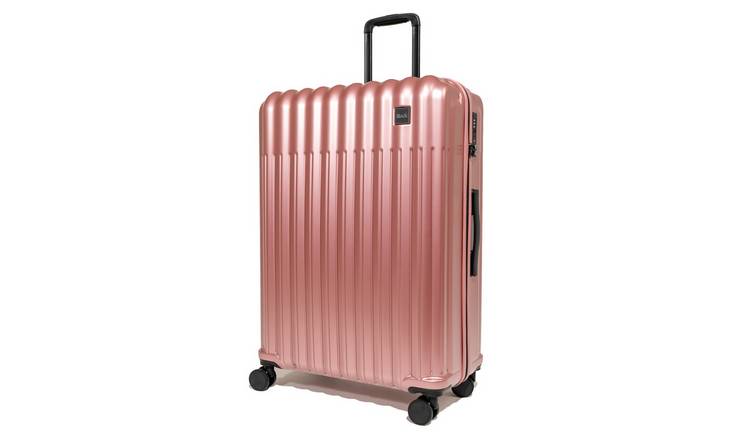 Rock 8 Wheel Hard Large Suitcase - Pink