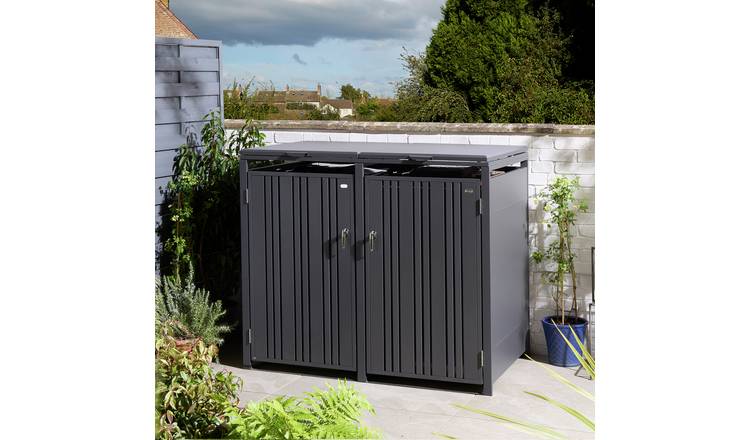Rowlinson 480L Wimbledon Double Bin Store - Anthracite