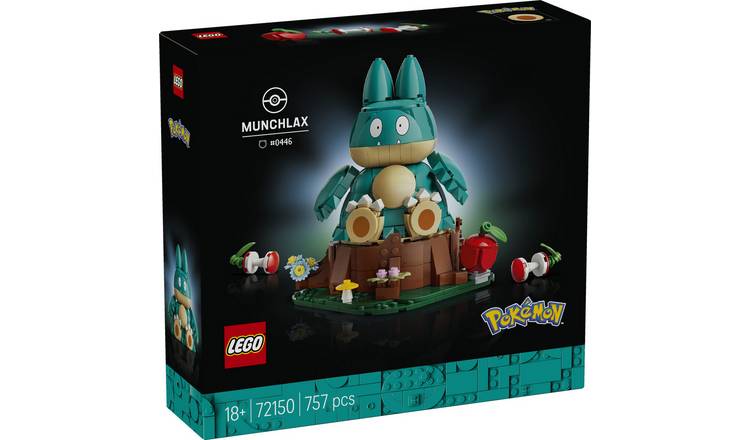 LEGO Pokémon Munchlax Collectible Figure Building Set for Adults 72150 PREORDER
