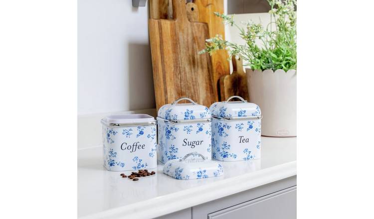 Viewquest Laura Ashley China Rose Pack of 3 Canisters